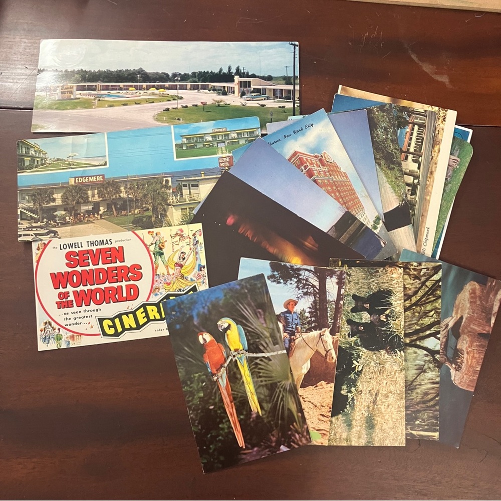 Lot of 21 Misc. American Postcards Landscapes Animals Scrapbook 50s-70s